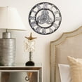 thumbnail image 2 of EeaseMX Reloj de pared con mecanismo industrial, decorativo, estilo industrial (30 cm, plateado, sin batería), 2 of 7