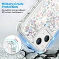 thumbnail image 4 of for iPhone 15 Case Glitter, Shockproof Clear TPU iPhone 15 Phone Case with 2 Screen Protectors, Bling Silver Glitters iPhone 15 Case for Women, 4 of 12
