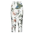 thumbnail image 4 of Womens Pants Casual Women's Summer Casual Elastic Waist Printed Cropped Pants Womens Pants, 4 of 5