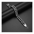 thumbnail image 3 of Pulsera Bicicleta Cadena Biker Moto Hombre Acero Inoxidable Malubero, Plateado, 3 of 5