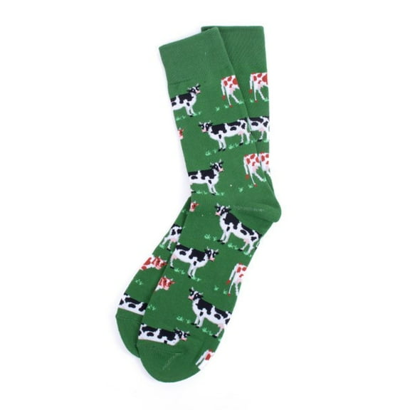 Parquet Men's Cows in Pasture Socks