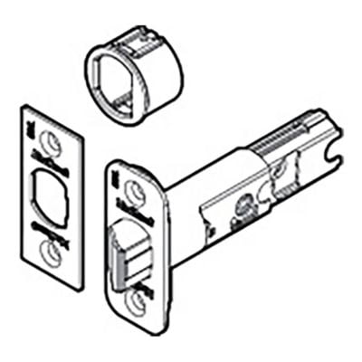 Kwikset 6 Way Adjustable Plain Latch in PB