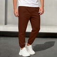 thumbnail image 5 of Yusim Boys Sweatpants with Pockets- Stretch Elastic Waist Drawstring Fall Winter Casual Kids Jogger Pants Coffee Size 10, 5 of 6