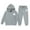 Grey, variant on Tween Outfits for Girls Sets Casual Letter Print Hoodie Pants Comfy Two Piece Kids Fashion Fall Girls Clothing Sets Pink Size 12-13T
