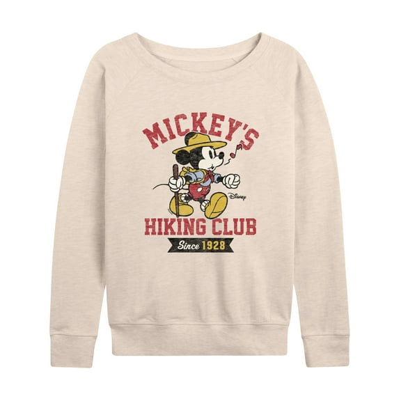 Disney - Mickey & Friends - Mickey's Hiking Club - Since 1928 - Women's Lightweight French Terry Long Sleeve Shirt