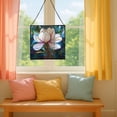 thumbnail image 5 of Magnolia Flower Stained Glass Panel Suncatcher Square Window Hanging, 8 Inch Real Glass Decorative Art Sun Catcher for Home, Gift, and Garden Decor 78OR4, 5 of 6