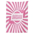 thumbnail image 3 of Ambesonne Barbara Tablecloth Rectangular Table Cover, Radial Backdrop Grunge, 52"x70", Pale Pink and White, 3 of 4