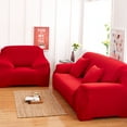 Stretch Sofa Covers,1/2/3/4 SeatsSolid Color Chair Loveseat Couch
