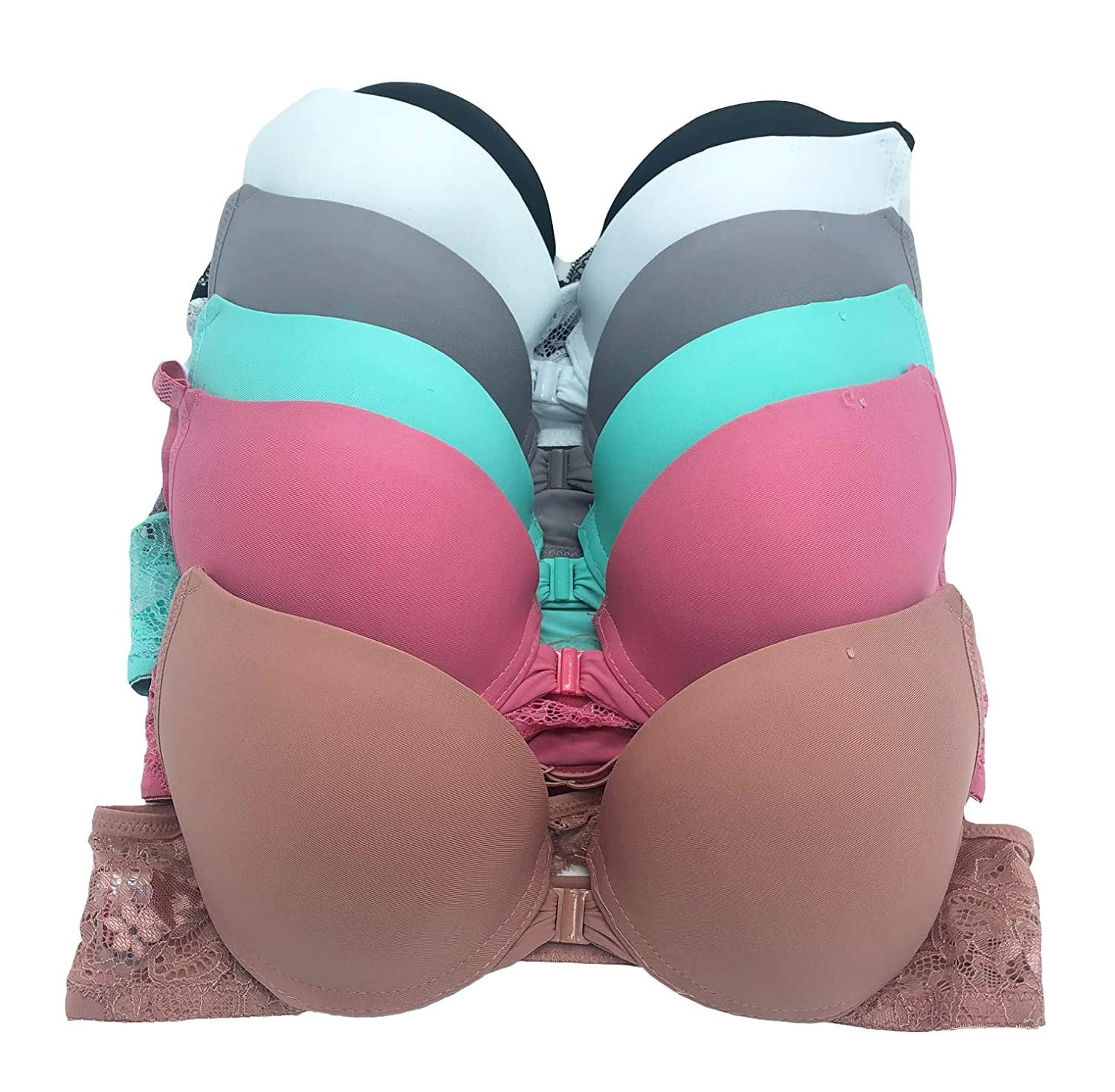 Amazon.com: BEARUN Women Silky Satin Front Push Up Bustier