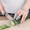 thumbnail image 5 of Mgaxyff Stainless Steel Finger Guard Rustproof Adjustable Cutting Finger Protector For Household Kitchen,Stainless Steel Finger Guard,Cutting Finger Guard, 5 of 5