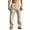 Khaki, variant on Sentmoon Linen Pants for Men Elastic High Waist Drawstring Loose Fit Wide Leg Sweatpants Pockets Button Solid Color Lightweight Baggy Trousers Stylish Male for Summer Sports Wear Black XXXL