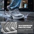 thumbnail image 5 of NORTIV 8 Men's Waterproof Hiking Shoes Non-Slip Lightweight for Walking Comfort Outdoor Trekking Camping Climbing Daily Fashion Sneakers Armadillo FieldLite, 5 of 8