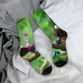 thumbnail image 7 of Lsque Pikmin Printed Men's Crew Socks, Soft Durable Breathable Moisture-Wicking with Odor Control Cotton socks, 7 of 7