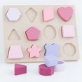 thumbnail image 4 of 1 Set Silicone Jigsaw Puzzle, Children's Toys Educational Puzzle Board Game, Infant Early Education Cognition Silicone Baby Intelligence Development Toys, 4 of 4
