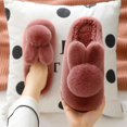 thumbnail image 3 of Vedolay Slippers Women Cozy House Slippers for Women Men Fuzzy Indoor House Shoes Red,40, 3 of 4
