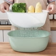 thumbnail image 4 of Baohd 1/2/3/5 Double Layers Rice Washing Sieve Quick Drainage And Wide Application Grey S 1 Pc, 4 of 6