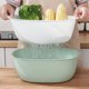 thumbnail image 5 of Matsuzay Colador blanco no tóxico para lavar verduras de forma segura y saludable, cesta de cocina para lavar arroz Organizadores de utensilios de cocina Azul S, 5 of 6