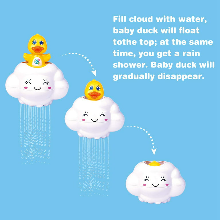 Baby Bath Toys Bathing Cute Swimming Water Spraying Clouds - Temu