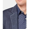 thumbnail image 3 of Michael Kors Mens Chambray Two Button Blazer Jacket, Blue, 42 Regular, 3 of 4