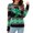 Green, variant on Christmas Sweater Womens European And American Casual Snowman Pullover Sweater Autumn And Winter Cartoon Knitted Sweater Relaxed Fit Long Sleeve Cute Sweaters for Women Pink S