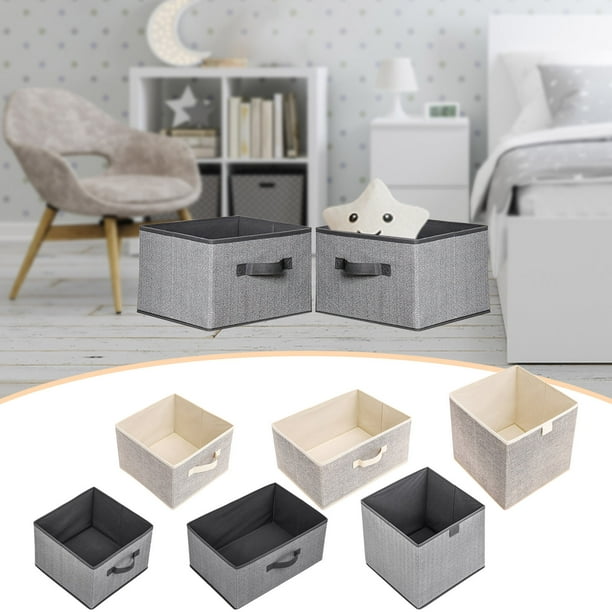 Fiudx Caja de Almacenamiento de Tela, Organizador Multiusos para El Hogar, Material Suave y Duradero, Ideal para Escritorio y Armario, Ahorra Espacio, Diseño Elegante, Ideal para Ropa, Artículos Dive