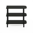 thumbnail image 5 of Furinno Turn-N-Tube 23-Inch 3-Tier Curved Freestanding Shoe Rack Storage Organizer, Espresso/Black, 5 of 6