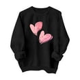thumbnail image 2 of GaThRRgYP Unisex Hoodies for Women,Women's Winter Day Fashion Printed Round Neck Long Sleeved Hoodie without Hat Black XL, 2 of 9