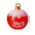 thumbnail image 2 of Bola de Navidad 60 cm inflable PVC resplandor decoración de fiesta de año nuevo (copo de nieve) rojo, 2 of 8