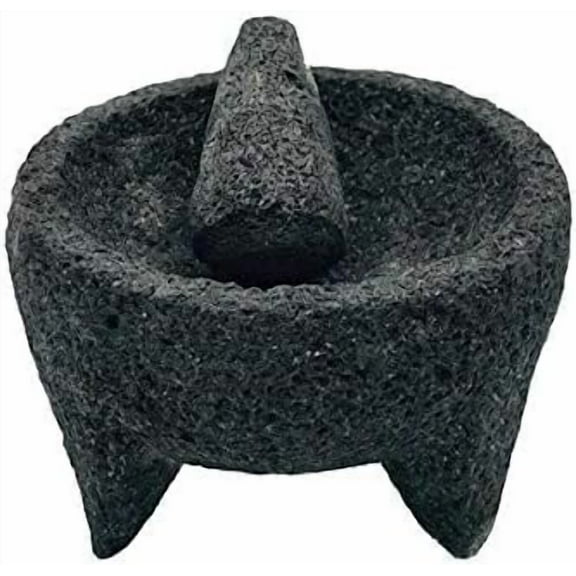 Molcajete de Piedra Negra / Black Stone Mortar & Pestle Molcajete