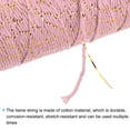 thumbnail image 4 of Cordel Embalaje Cuerda Envoltura Algodón Cordel 100M/109 Yardas Dorado Tono y Rosa Cuerda para Regalo Envoltura, Navidad Cordel, Paquete de 2, 4 of 7
