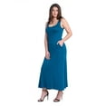 thumbnail image 5 of Scoop Neck Sleeveless Maxi Dress with Pockets, 5 of 11