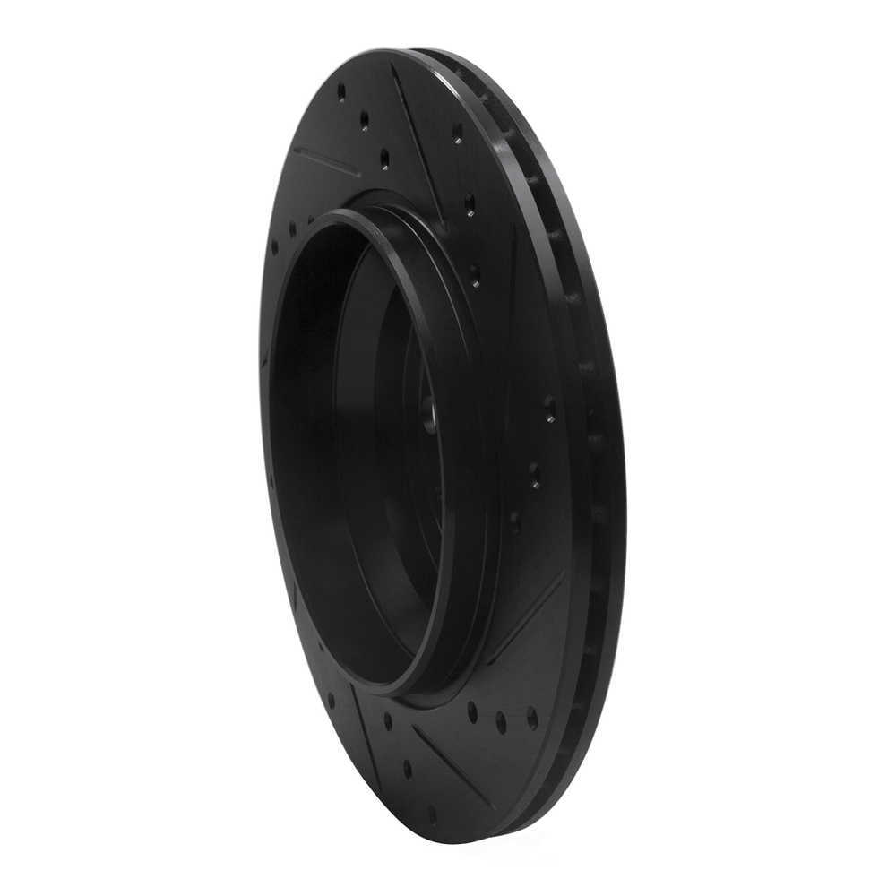 Dynamic Friction Company 633-27039L DFC Brake Rotor - Drilled And Slotted - Black