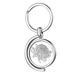 thumbnail image 1 of Flor planta Chrysanthemum silueta Rotating keychain Metal Keyring Holder, 1 of 2