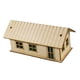 thumbnail image 4 of Casa de madera en miniatura, escala 1:60. Accesorio para modelismo 3D. Modelo de construcción hecho a mano. Estilo E, 4 of 9