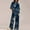 E-Navy, variant on LIZUOJUN Women Pajama Sets Long Sleeve Pants Sleepwear 2 Piece Lounge Set Soft Comfortable Breathable Pjs Loungewear Floral Print Pajama Casual Sleepwear - L