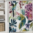 thumbnail image 6 of Orinice  Shower Curtain Hummingbird Watercolor Bird Flower Home Bathroom Decor Polyester Fabric Waterproof  69x72, 6 of 7