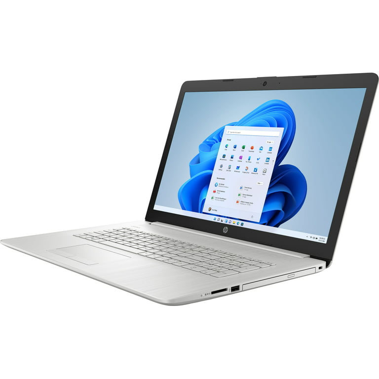 HP 17 Laptop, 17.3” HD+ Display, 11th Gen Intel Core i3-1125G4 Processor,  16GB RAM, 512GB SSD, Wi-Fi, HDMI, Webcam, Windows 11 Home, Silver 