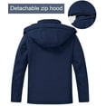 thumbnail image 4 of Lavenicole Men's Waterproof Ski Jacket Warm Winter Snow Coat Mountain Windbreaker Hooded Raincoat Navyblue S, 4 of 7
