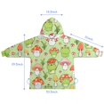 thumbnail image 7 of Red Mushroom Frog Green Pattern Blanket Hoodies for Kids 6-13YR Oversize Wearable Blanket Hoodies for Boys Girls Teens, 7 of 7