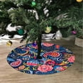 thumbnail image 2 of FMSHPON Retro Paisley Pattern Xmas Christmas Tree Skirt Stand Mat for Holiday Party Decoration Indoor Outdoor 36 inches, 2 of 3