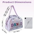 thumbnail image 5 of Dance Duffle Crossbody Garment Bags for Dancers, Girls, Teens, Athletes Glitter Dance Workout Carry On Waterproof Weekender Overnight Duffel Bag with Pockets, 5 of 6