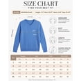 thumbnail image 7 of QUALFORT Women’s V-Neck Cable Knit Sweater, Lightweight Long Sleeve Pullover, Blue, Size XL, 7 of 7