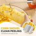 thumbnail image 6 of Darzheoy Corn Cob Peeler, Stainless Steel Corn Stripping Tool, Corn Peeler for Corn on The Cob, Long Handle Corn on the Cob Remover (Wooden Handle), 6 of 8