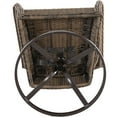 Better Homes and Gardens Camrose Farmhouse Wicker Swivel Chairs, Set of