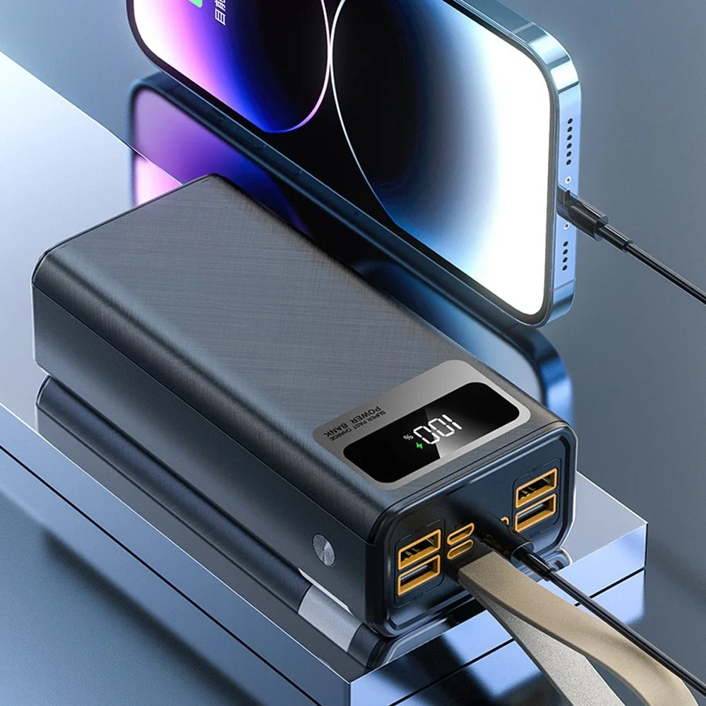 Misty 86000mAh Power Bank Portable External Battery Backup Charger For Cell Phone Black