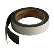 FindTape Indoor Magnetic Tape [Adhesive-Backed, 1/16" and 1/32" thickness] (MGSPI): 1 in. x 120 in. x 0.03 in. thick (Black)