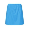 thumbnail image 4 of Fsqjgq Pleated Skirt Business Casual Skirts for Women Midi Skirt Bubble Hem Dress Tennis Skirts High Waisted Mini Skirt with Pockets Inner Shorts for Athletic Skorts Sports Running Pleated Skirt XL, 4 of 6