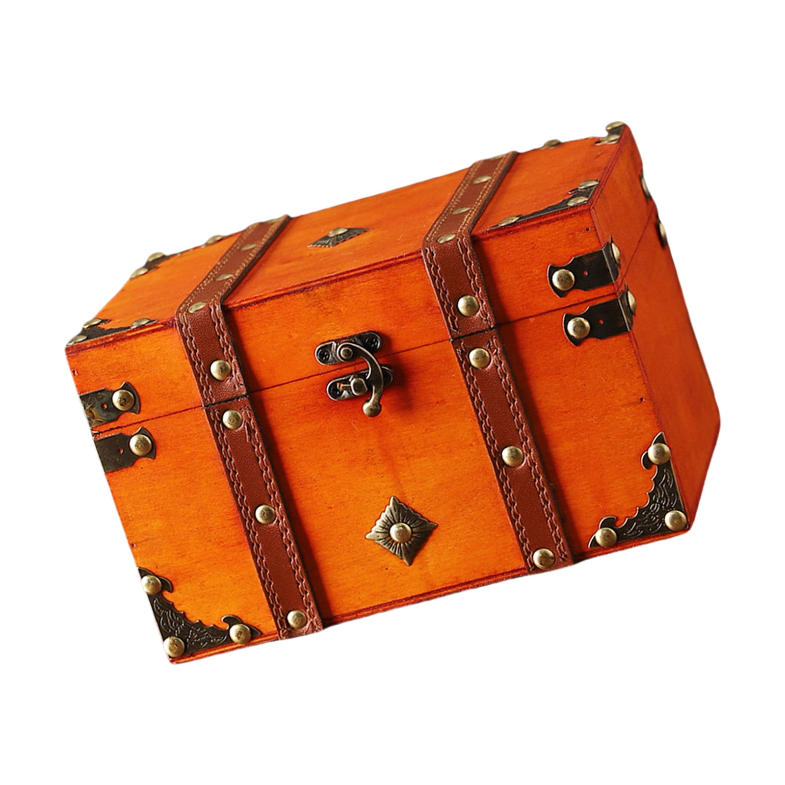 Decorative Storage Box With Metal Mechanism For Jewelry Photos Memorabilias Secure Combination Lock Wooden Chest