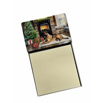 Belgian Malinois Cozy Christmas Sticky Note Holder 3.25 in x 5.25 in