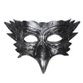 thumbnail image 4 of Máscara de Máscara de águila Máscara de graduación Novedad Máscara de media cara Cosplay para club Halloween Juego de rol Cumpleaños Boda Argén, 4 of 8